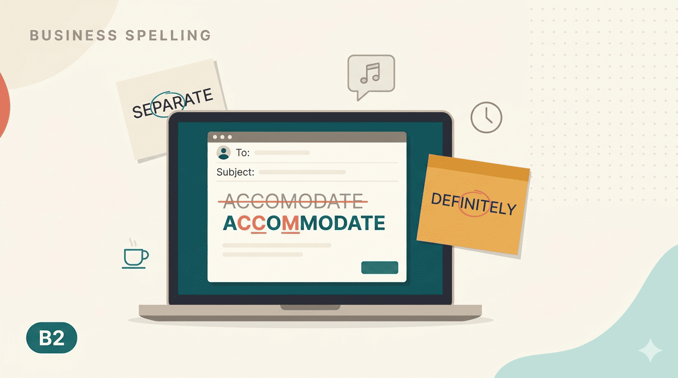 Business Email Spelling Mistakes